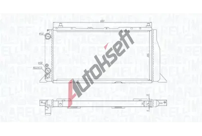 MAGNETI MARELLI Chladi vody MAG 350213406000, 350213406000