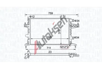 MAGNETI MARELLI Chladi vody MAG 350213829000, 350213829000