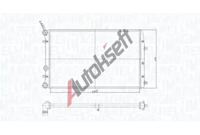MAGNETI MARELLI Chladi vody MAG 350213841000, 350213841000