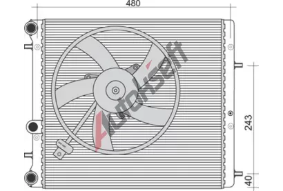 MAGNETI MARELLI Chladi vody MAG 350213851000, 350213851000