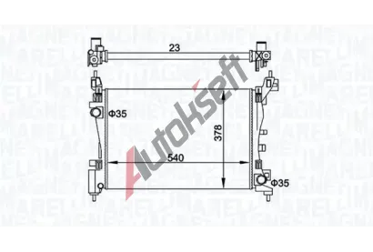 MAGNETI MARELLI Chladi vody MAG 350213899000, 350213899000