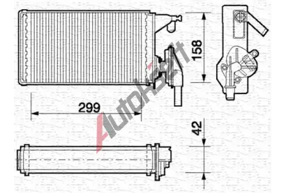 MAGNETI MARELLI Vmnk tepla vnitnho vytpn MAG 350218063000, 350218063000
