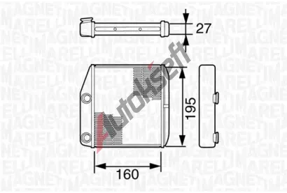 MAGNETI MARELLI Vmnk tepla vnitnho vytpn MAG 350218227000, 350218227000