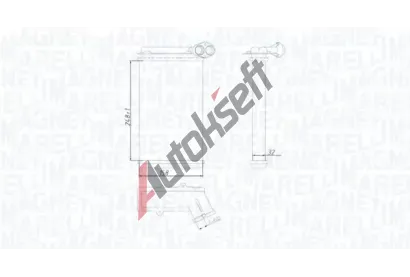 MAGNETI MARELLI Vmnk tepla vnitnho vytpn MAG 350218422000, 350218422000