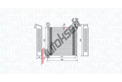 MAGNETI MARELLI Vmnk tepla vnitnho vytpn MAG 350218448000, 350218448000