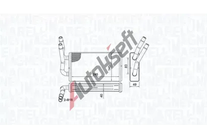 MAGNETI MARELLI Vmnk tepla vnitnho vytpn MAG 350218450000, 350218450000