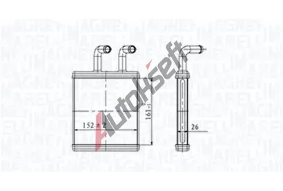 MAGNETI MARELLI V�m�n�k tepla vnit�n�ho vyt�p�n� MAG 350218454000, 350218454000