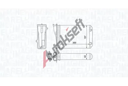 MAGNETI MARELLI Vmnk tepla vnitnho vytpn MAG 350218463000, 350218463000