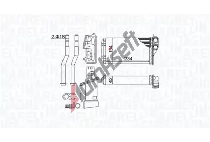MAGNETI MARELLI V�m�n�k tepla vnit�n�ho vyt�p�n� MAG 350218466000, 350218466000