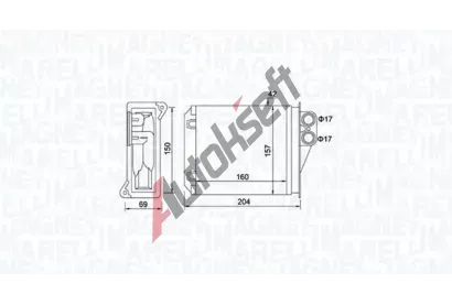 MAGNETI MARELLI Vmnk tepla vnitnho vytpn MAG 350218481000, 350218481000