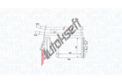 MAGNETI MARELLI Vmnk tepla vnitnho vytpn MAG 350218491000, 350218491000