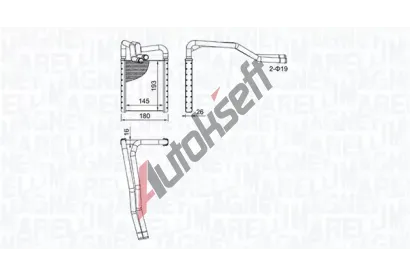 MAGNETI MARELLI Vmnk tepla vnitnho vytpn MAG 350218508000, 350218508000