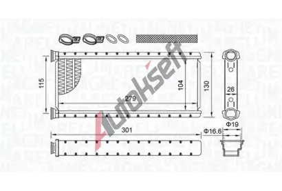 MAGNETI MARELLI Vmnk tepla vnitnho vytpn MAG 350218514000, 350218514000