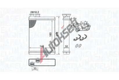 MAGNETI MARELLI Vmnk tepla vnitnho vytpn MAG 350218515000, 350218515000