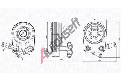 MAGNETI MARELLI Chladi oleje MAG 350300000100, 350300000100