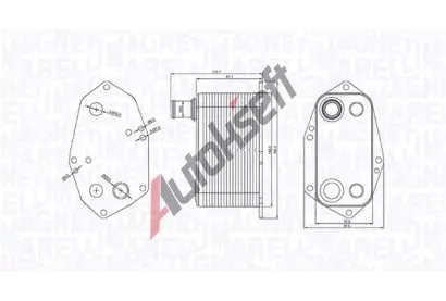 MAGNETI MARELLI Chladič oleje MAG 350300000200, 350300000200 MAGNETI MARELLI Chladič oleje MAG 350300000200, 350300000200