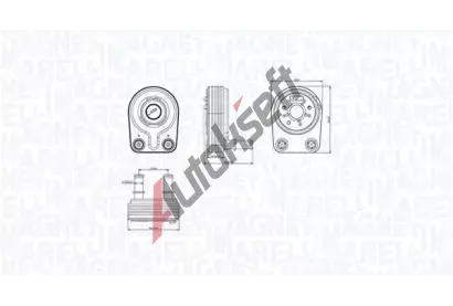 MAGNETI MARELLI Chladič oleje MAG 350300001400, 350300001400 MAGNETI MARELLI Chladič oleje MAG 350300001400, 350300001400