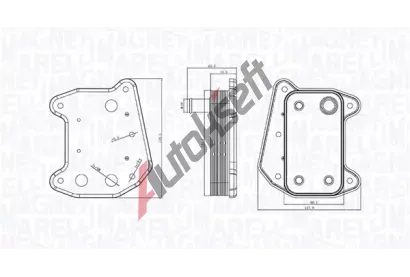 MAGNETI MARELLI Chladič oleje MAG 350300001700, 350300001700 MAGNETI MARELLI Chladič oleje MAG 350300001700, 350300001700