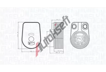 MAGNETI MARELLI Chladi oleje MAG 350300002800, 350300002800