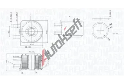 MAGNETI MARELLI Chladi� oleje MAG 350300005800, 350300005800