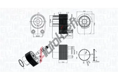 MAGNETI MARELLI Chladič oleje MAG 350300006400, 350300006400 MAGNETI MARELLI Chladič oleje MAG 350300006400, 350300006400