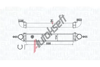 MAGNETI MARELLI Chladi vzduchu intercooler MAG 351319204210, 351319204210