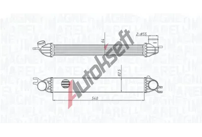 MAGNETI MARELLI Chladič vzduchu intercooler MAG 351319204290, 351319204290  MAGNETI MARELLI Chladič vzduchu intercooler MAG 351319204290, 351319204290