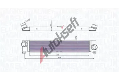 MAGNETI MARELLI Chladi vzduchu intercooler MAG 351319204310, 351319204310