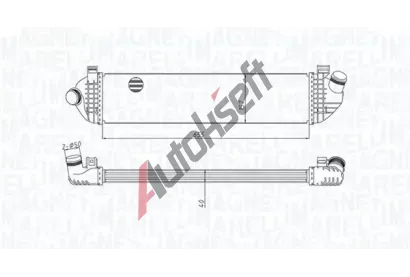 MAGNETI MARELLI Chladi vzduchu intercooler MAG 351319204370, 351319204370