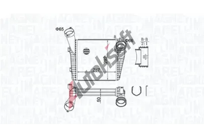 MAGNETI MARELLI Chladi� vzduchu intercooler MAG 351319204400, 351319204400
