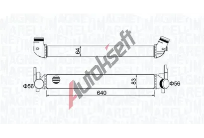 MAGNETI MARELLI Chladi vzduchu intercooler MAG 351319204410, 351319204410