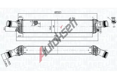 MAGNETI MARELLI Chladi vzduchu intercooler MAG 351319204430, 351319204430