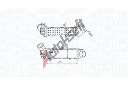 MAGNETI MARELLI Chladi vzduchu intercooler MAG 351319204490, 351319204490