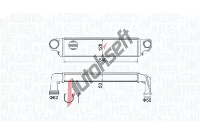 MAGNETI MARELLI Chladi� vzduchu intercooler MAG 351319204590, 351319204590