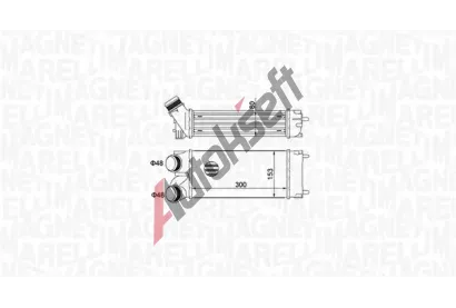 MAGNETI MARELLI Chladič vzduchu intercooler MAG 351319204670, 351319204670 MAGNETI MARELLI Chladič vzduchu intercooler MAG 351319204670, 351319204670