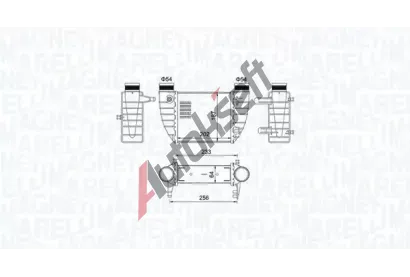 MAGNETI MARELLI Chladi vzduchu intercooler MAG 351319204850, 351319204850