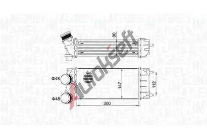 MAGNETI MARELLI Chladi vzduchu intercooler MAG 351319204920, 351319204920