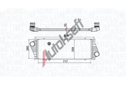 MAGNETI MARELLI Chladi vzduchu intercooler MAG 351319205020, 351319205020