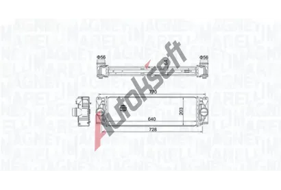 MAGNETI MARELLI Chladi vzduchu intercooler MAG 351319205050, 351319205050