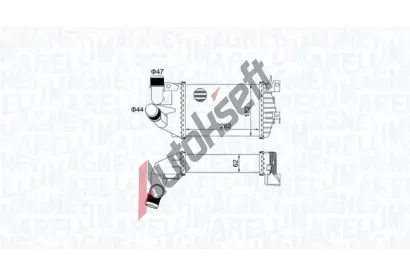 MAGNETI MARELLI Chladi vzduchu intercooler MAG 351319205080, 351319205080