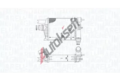 MAGNETI MARELLI Chladi� vzduchu intercooler MAG 351319205160, 351319205160
