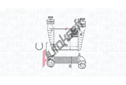 MAGNETI MARELLI Chladi vzduchu intercooler MAG 351319205210, 351319205210