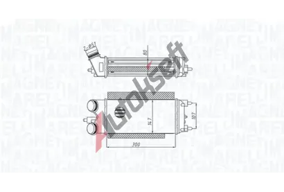 MAGNETI MARELLI Chladič vzduchu intercooler MAG 351319205290, 351319205290  MAGNETI MARELLI Chladič vzduchu intercooler MAG 351319205290, 351319205290