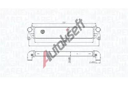 MAGNETI MARELLI Chladič vzduchu intercooler MAG 351319205300, 351319205300 MAGNETI MARELLI Chladič vzduchu intercooler MAG 351319205300, 351319205300