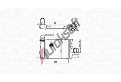 MAGNETI MARELLI Chladi vzduchu intercooler MAG 351319205390, 351319205390