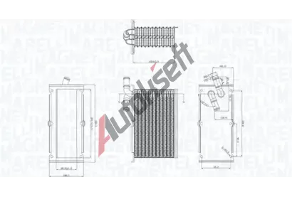 MAGNETI MARELLI Chladi vzduchu intercooler MAG 351319205430, 351319205430