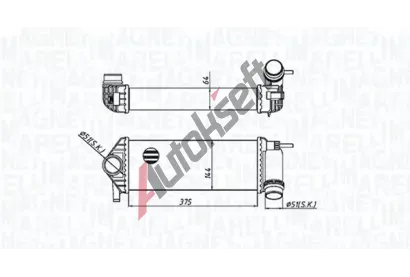 MAGNETI MARELLI Chladi vzduchu intercooler MAG 351319205510, 351319205510