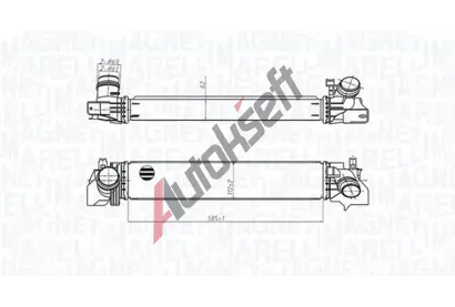 MAGNETI MARELLI Chladi vzduchu intercooler MAG 351319205540, 351319205540
