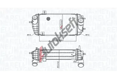 MAGNETI MARELLI Chladi vzduchu intercooler MAG 351319205770, 351319205770