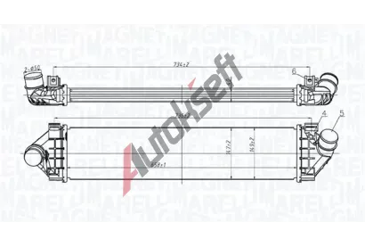 MAGNETI MARELLI Chladi� vzduchu intercooler MAG 351319206200, 351319206200